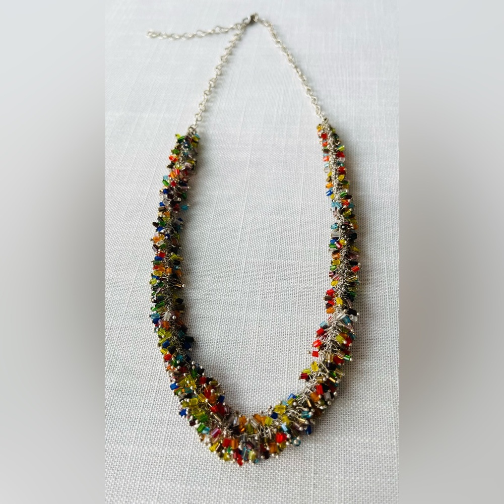Rare Y2K Glass Beaded Necklace